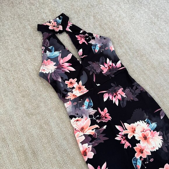3 for $6 Floral Bodycon Cocktail Summer Sleeveless Dress S - Picture 3 of 10